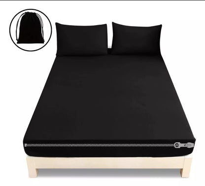 Funda con cierre para colchon KING + 2 FUNDAS DE ALMOHADA