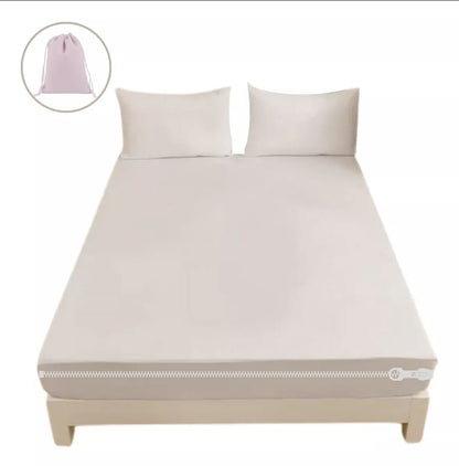 Funda con cierre para colchon KING + 2 FUNDAS DE ALMOHADA