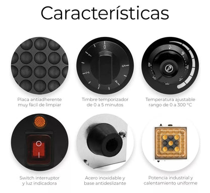 Máquina eléctrica para mini hotcakes 25pz