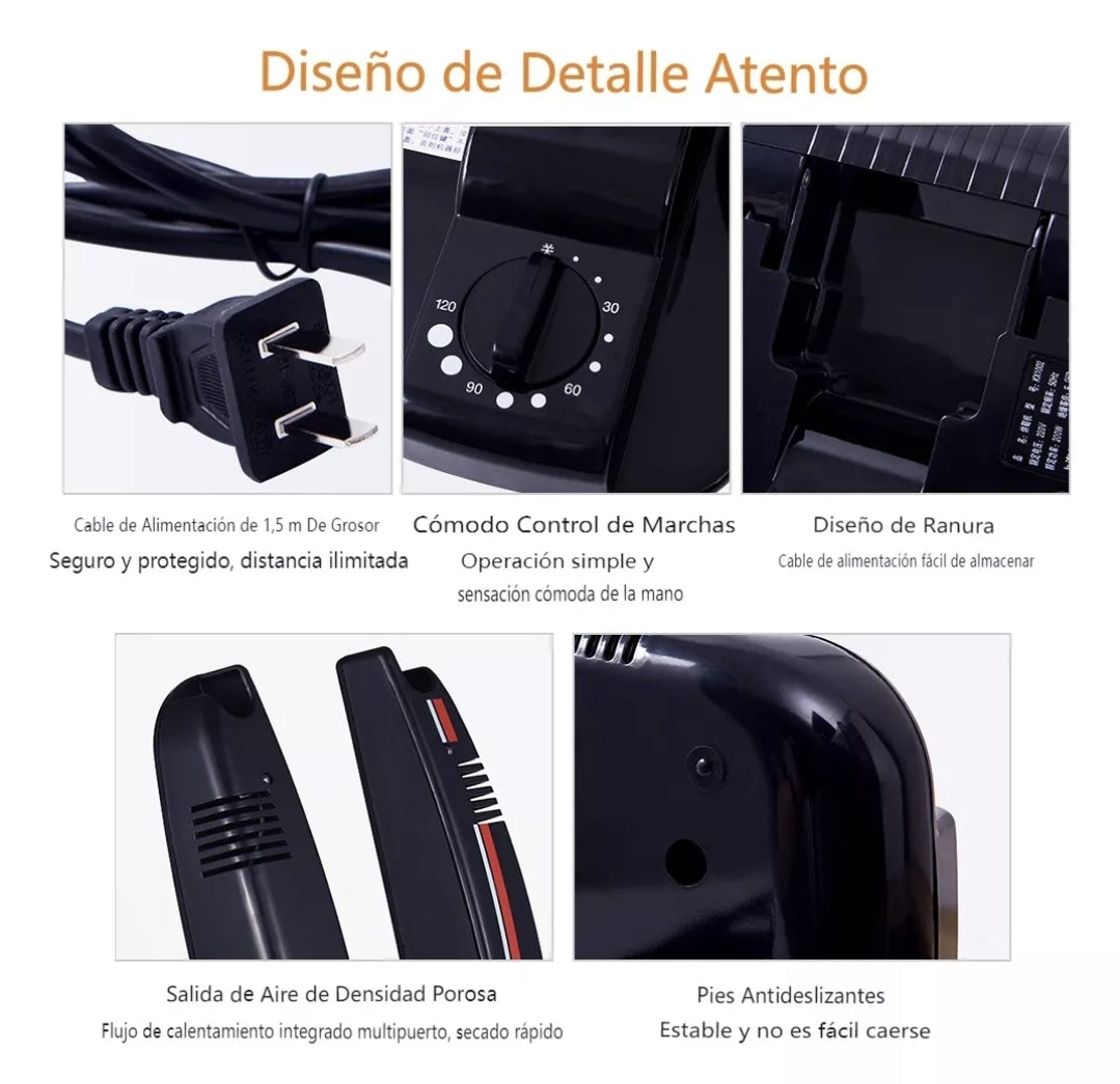 Secador de zapatos con esterilización UV 200w