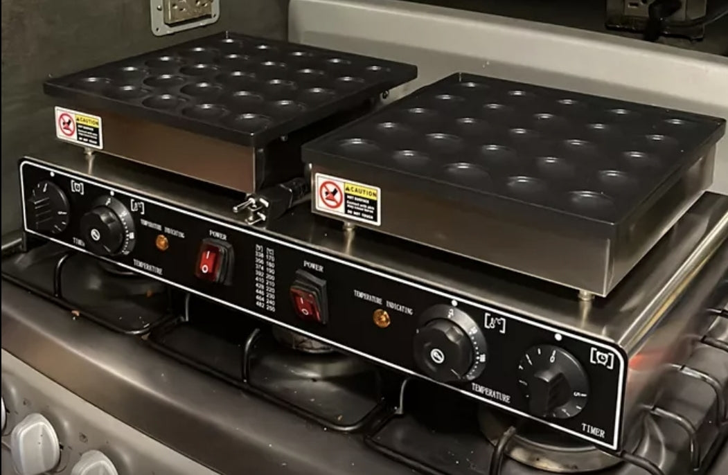 Máquina eléctrica 50 mini hotcakes