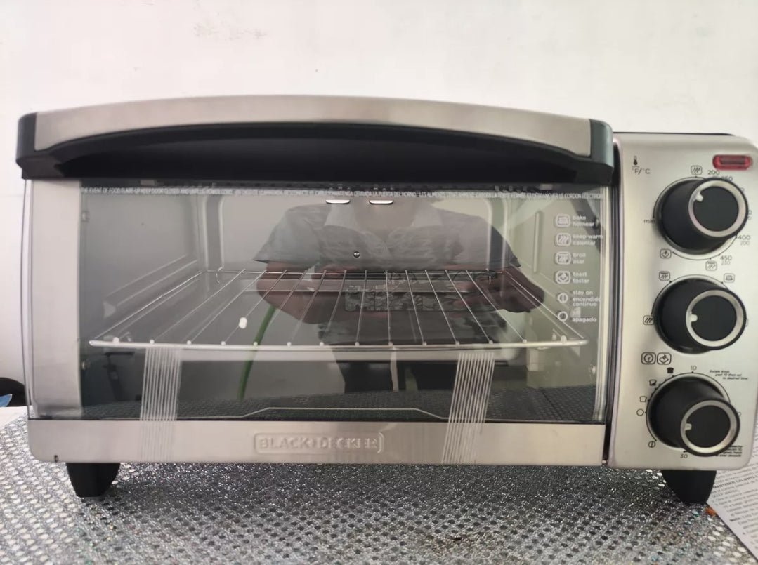 Horno eléctrico Black+Decker convección 4 rebanadas