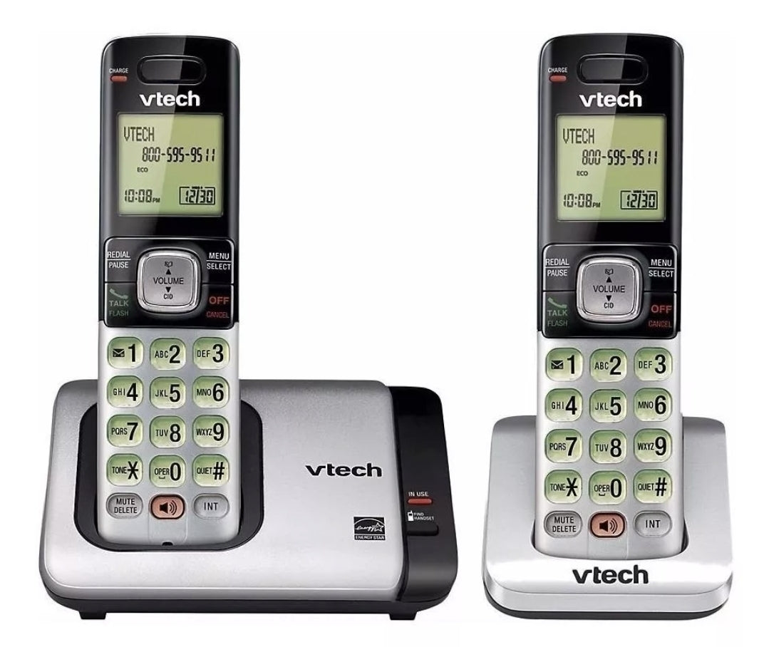 Teléfono VTech inalámbrico 2 auriculares