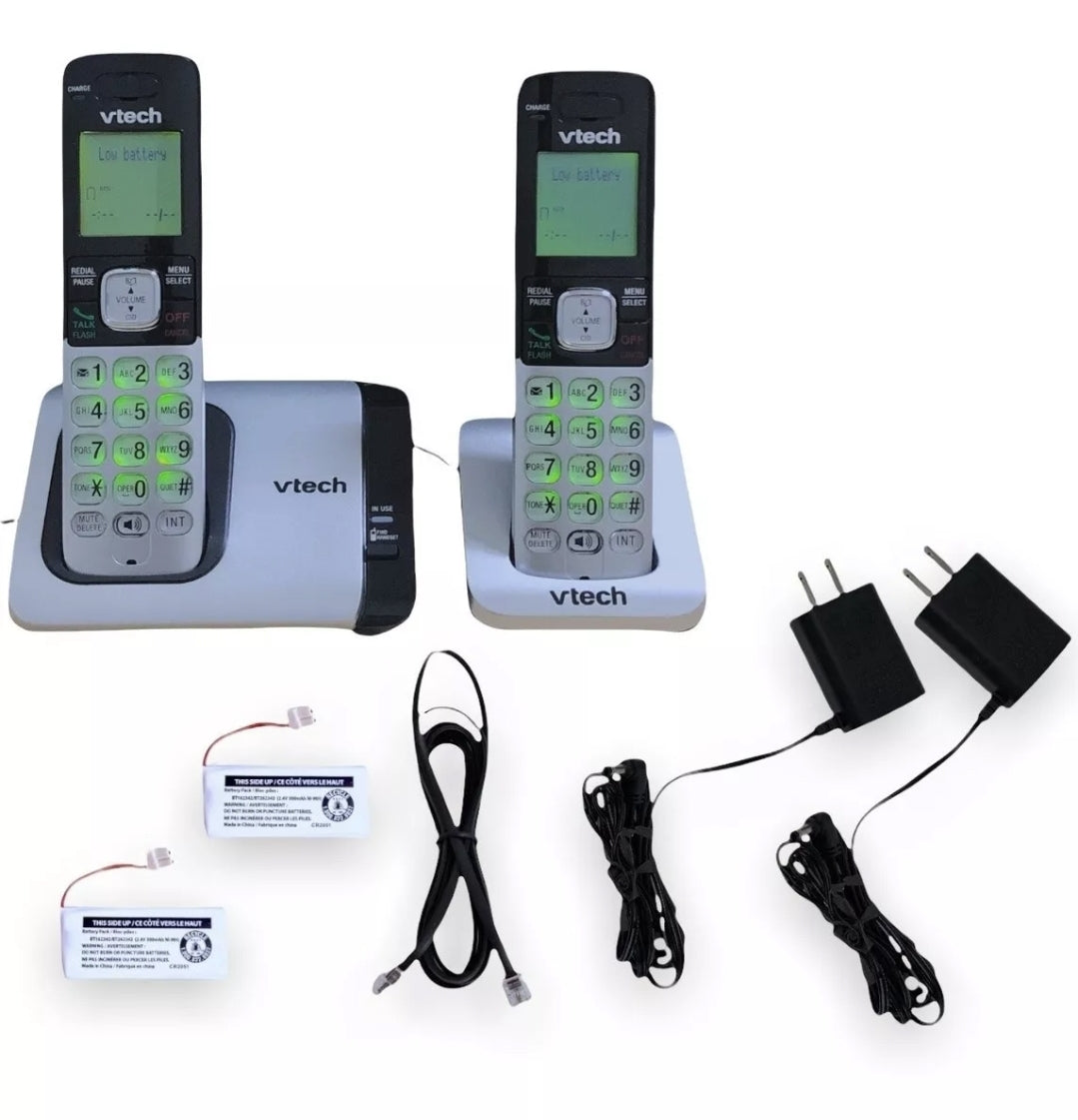 Teléfono VTech inalámbrico 2 auriculares
