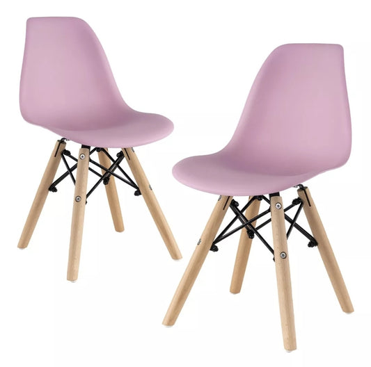 Set 2 sillas eames etapa PREESCOLAR