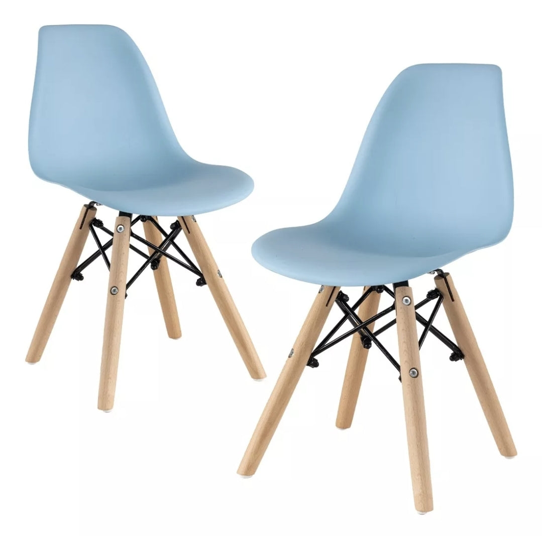 Set 2 sillas eames etapa PREESCOLAR