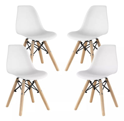 Set 4 sillas eames etapa PREESCOLAR