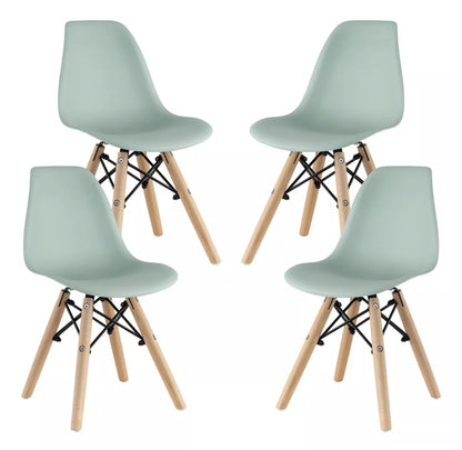 Set 4 sillas eames etapa PREESCOLAR