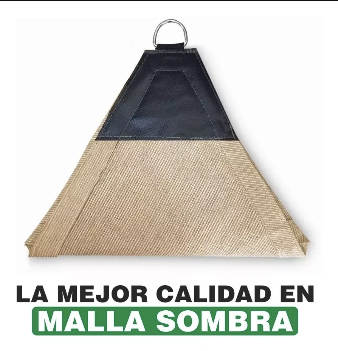 Malla sombra 90% triángulo velaria