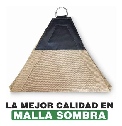 Malla sombra 90% triángulo velaria