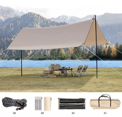 Carpa toldo reforzado plegable impermeable 3x3m