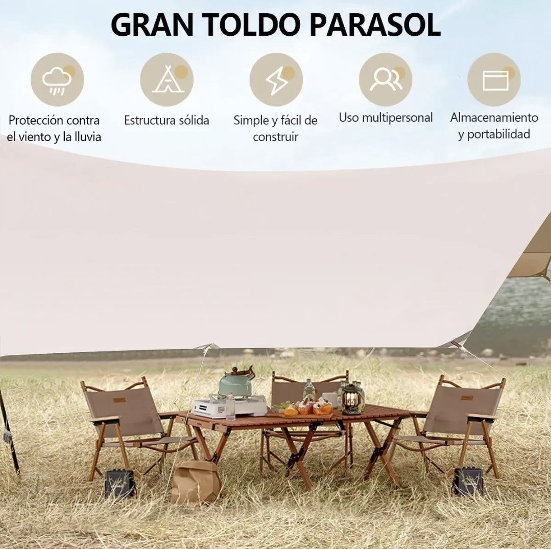 Carpa toldo reforzado plegable impermeable 3x3m