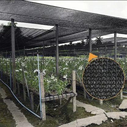 Malla sombra raschel negro 70% sombra 4x15m para INVERNADERO