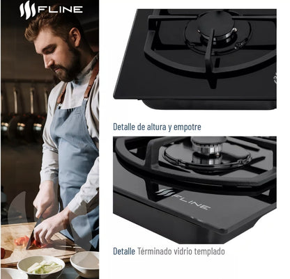 Parrilla  Fline empotrable 5 quemadores | OPORTO 5 |