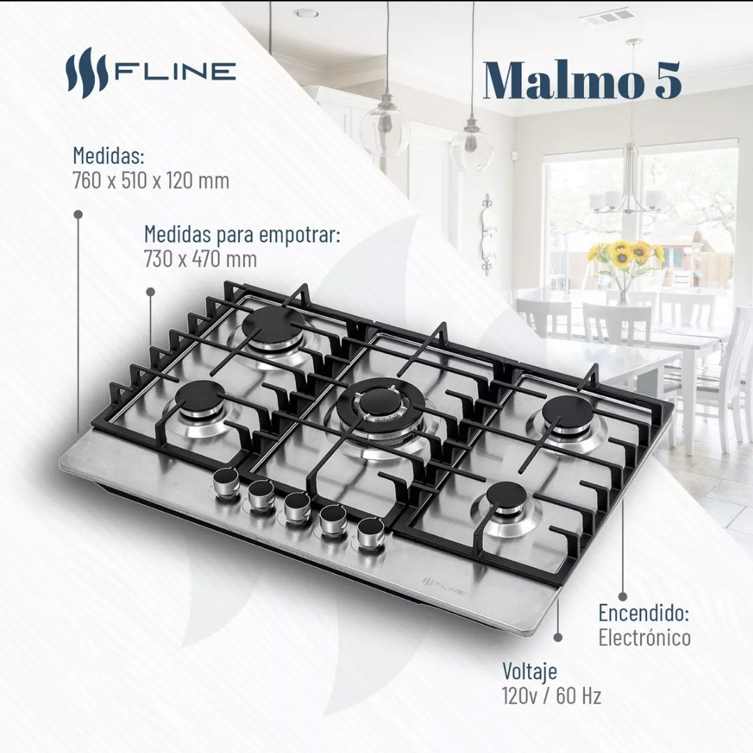 Parrilla empotrable 5 quemadores  FLINE | MALMO 5 |