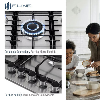 Parrilla empotrable 5 quemadores  FLINE | MALMO 5 |
