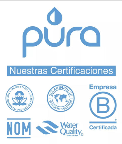 Purificador de agua mini PURA + 2 núcleos de repuesto