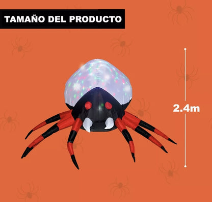 Inflable araña gigante Halloween 2.2m