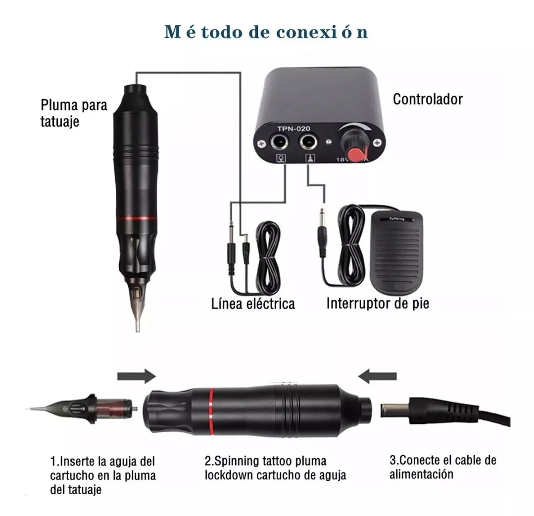 Kit profesional para tatuar