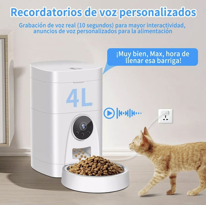 Alimentador automático para gatos 4L