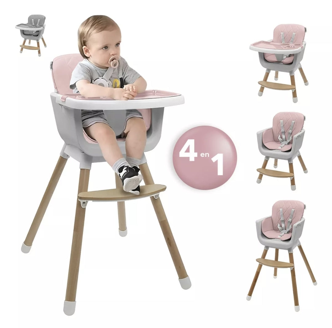 Silla alta para bebé 4 en 1