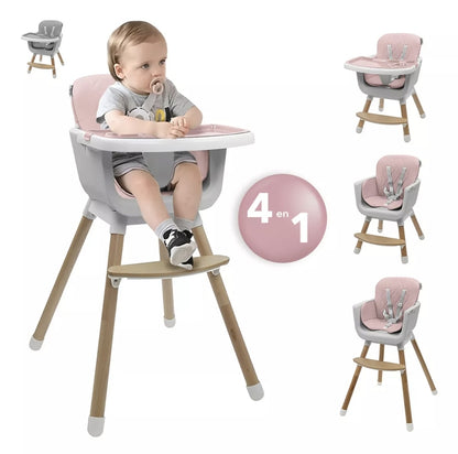 Silla alta para bebé 4 en 1