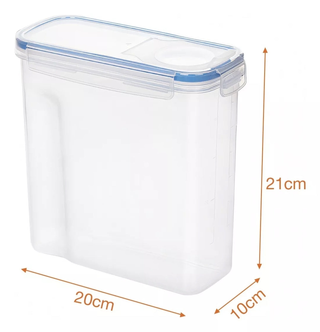 8 contenedores herméticos para cereales capacidad 2.5L