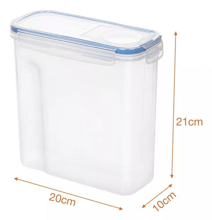 8 contenedores herméticos para cereales capacidad 2.5L
