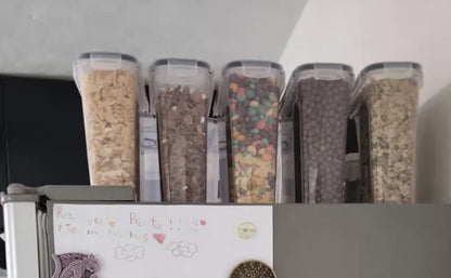 8 contenedores herméticos para cereales capacidad 2.5L