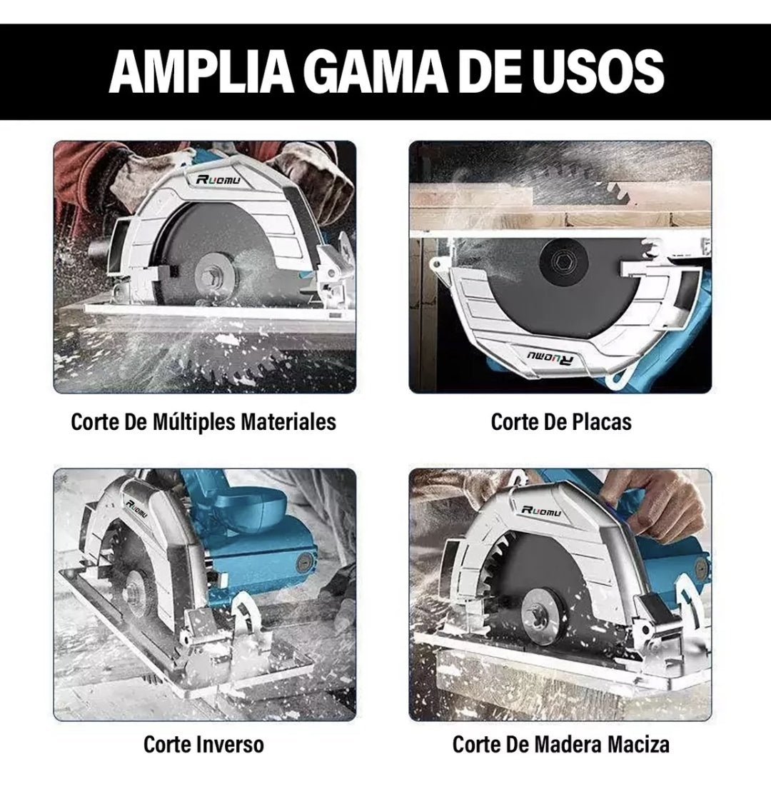 Sierra circular eléctrica para madera