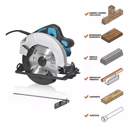 Sierra circular eléctrica para madera