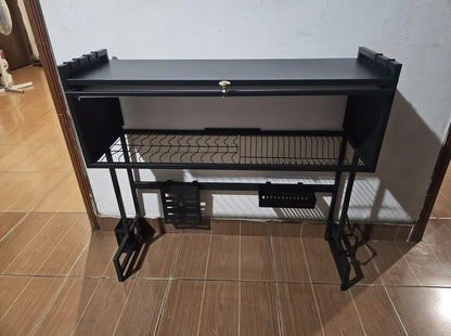 Escurridor de acero al carbono con puerta de 85cm