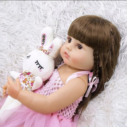 Muñeca TIPO Reborn de silicona 55cm