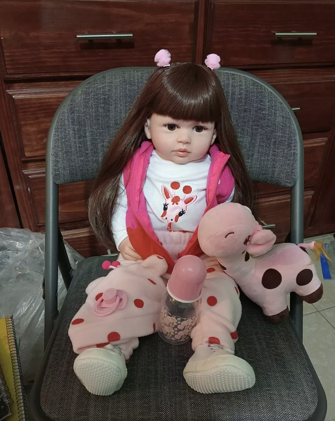 Muñeca de silicona + Algodón 60cm