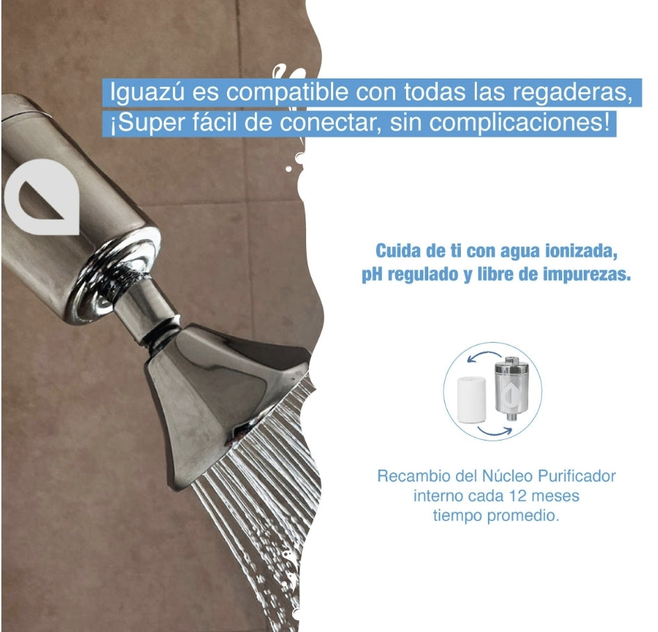 Regadera Iguazú Pura + 1 núcleo de repuesto