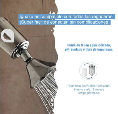 Regadera Iguazú Pura + 1 núcleo de repuesto