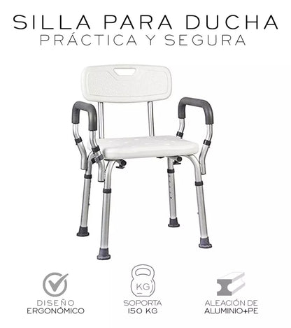 Silla ajustable para ducha