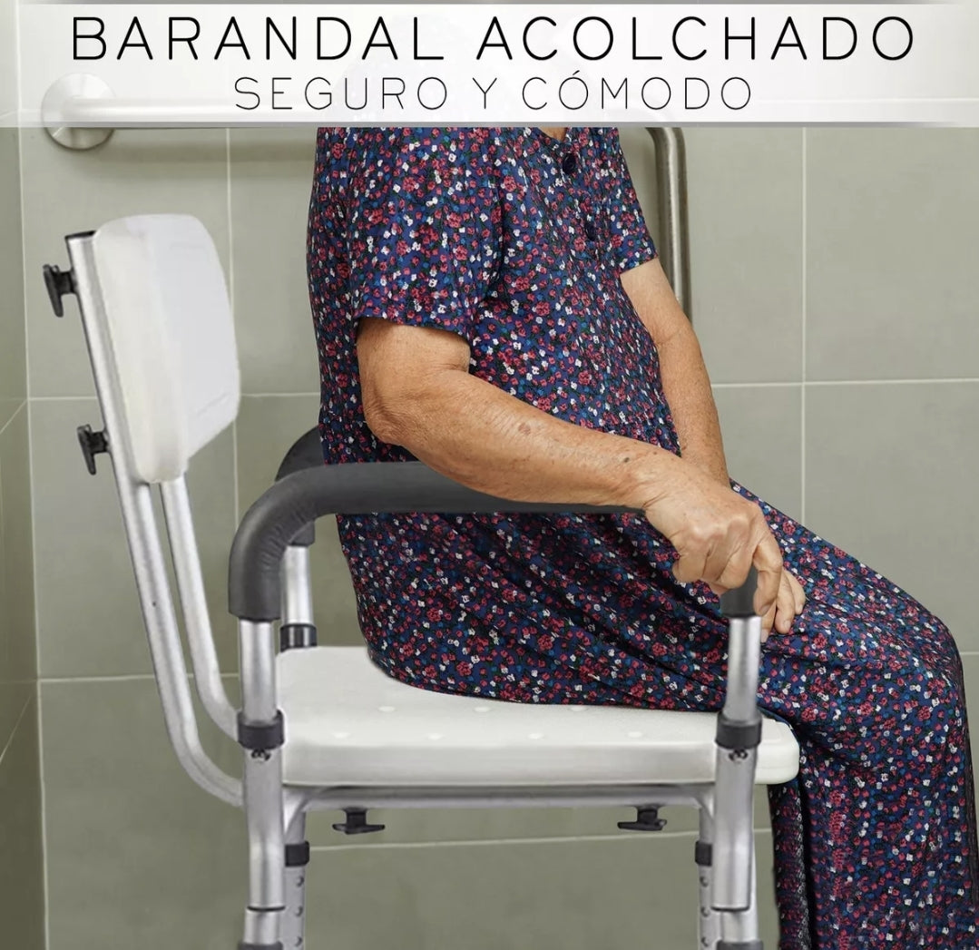 Silla ajustable para ducha