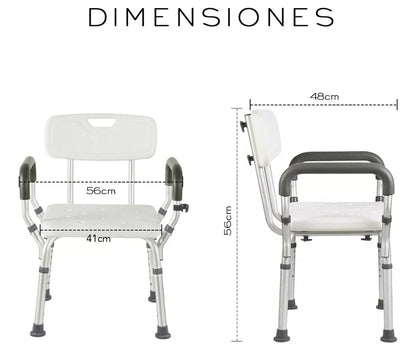 Silla ajustable para ducha