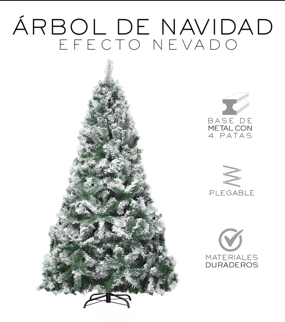 Arbol de navidad Nevado 1.90m