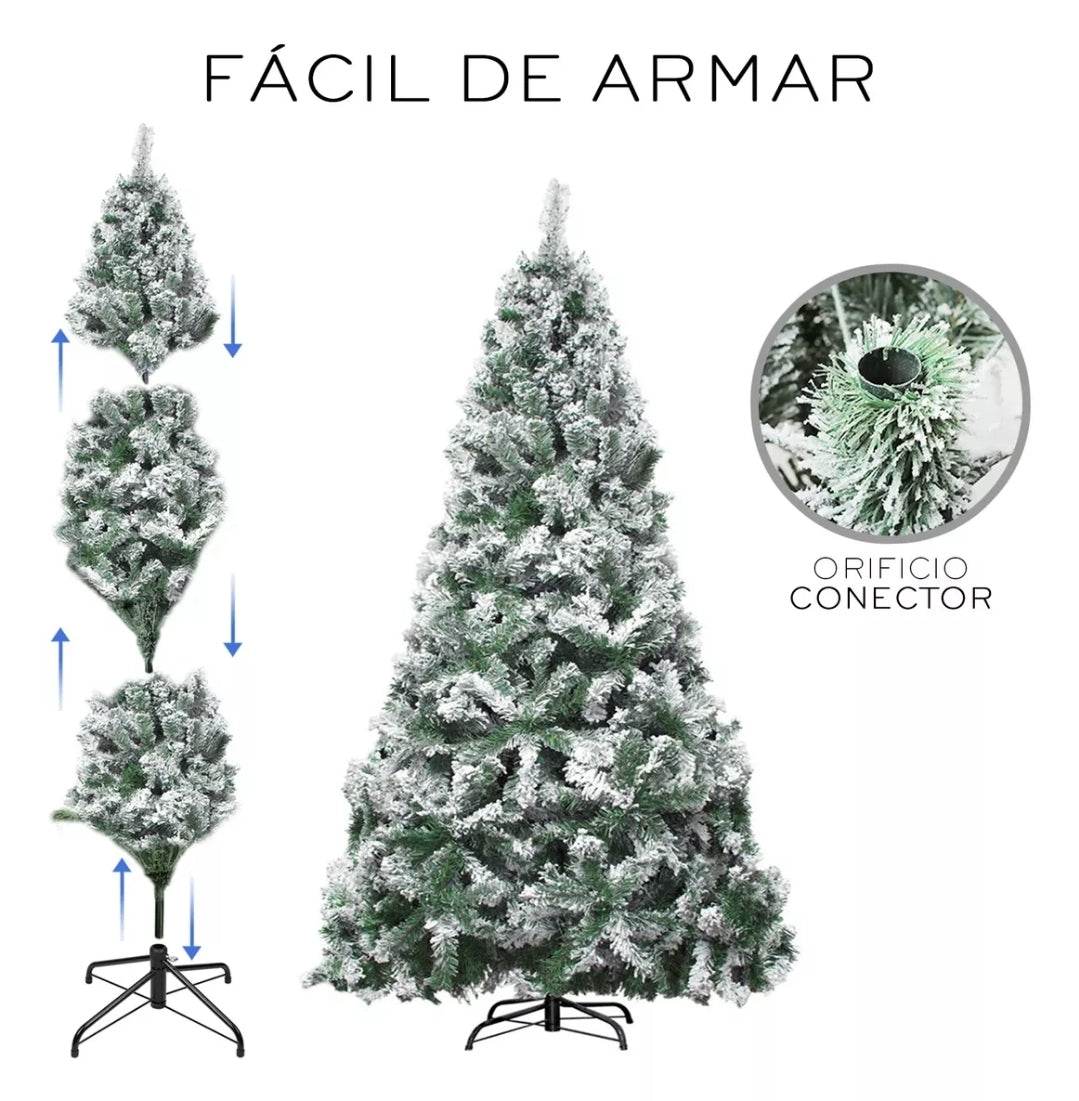 Arbol de navidad Nevado 1.90m