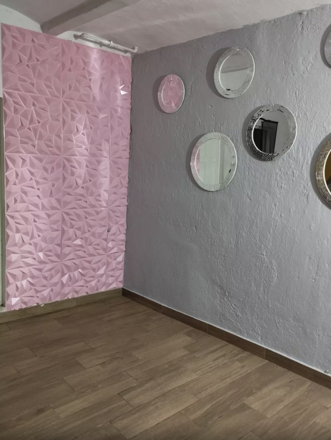 PANELES DECORATIVOS PVC 50X50CM ROSA