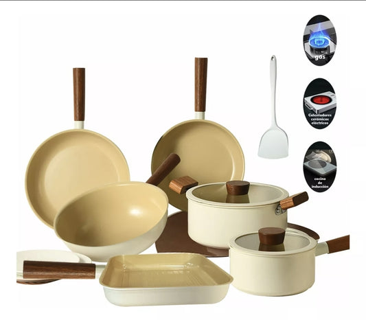 Bateria de cocina 9pz Chefkoch