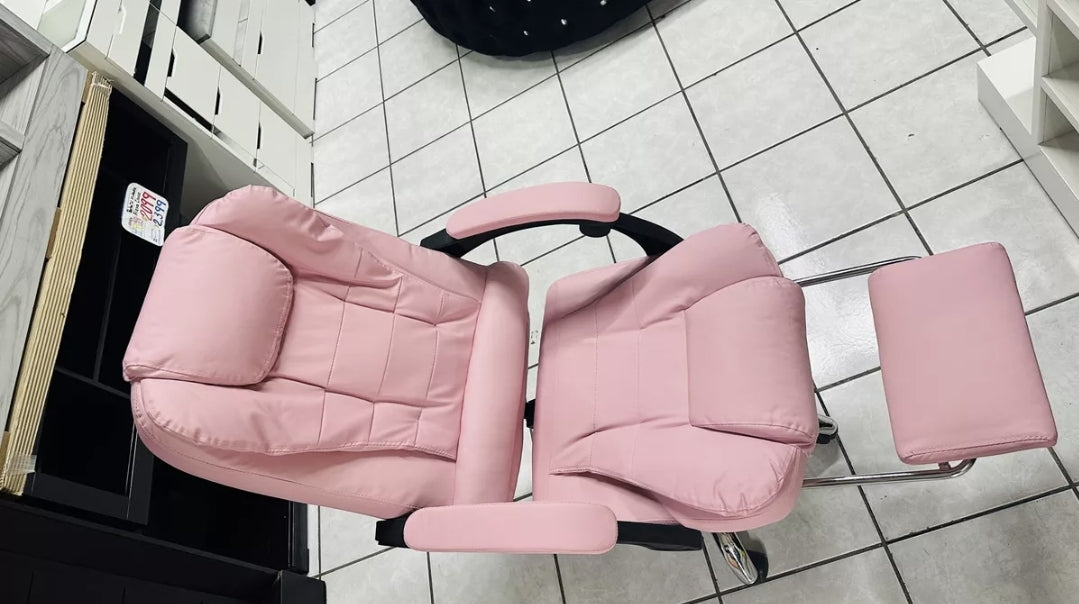 Silla ejecutiva ergonómica con  reposapies CON MASAJEADOR