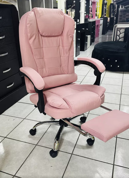 Silla ejecutiva ergonómica con  reposapies CON MASAJEADOR