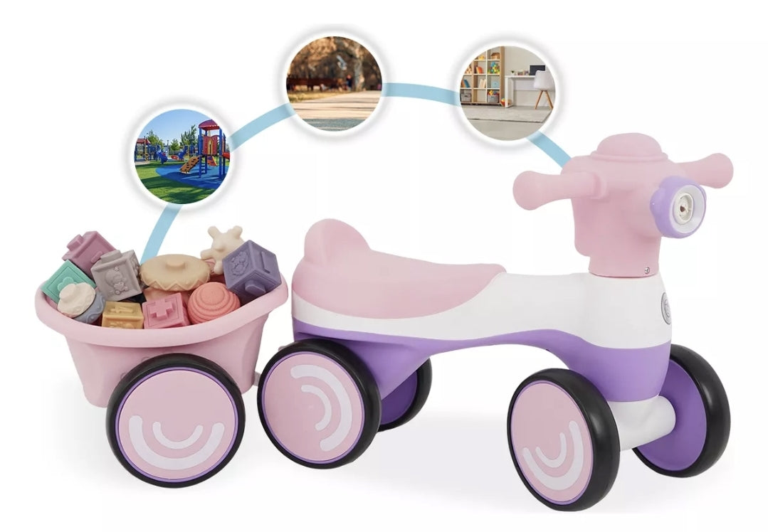 Carrito montable musical con Burbujas y Luz