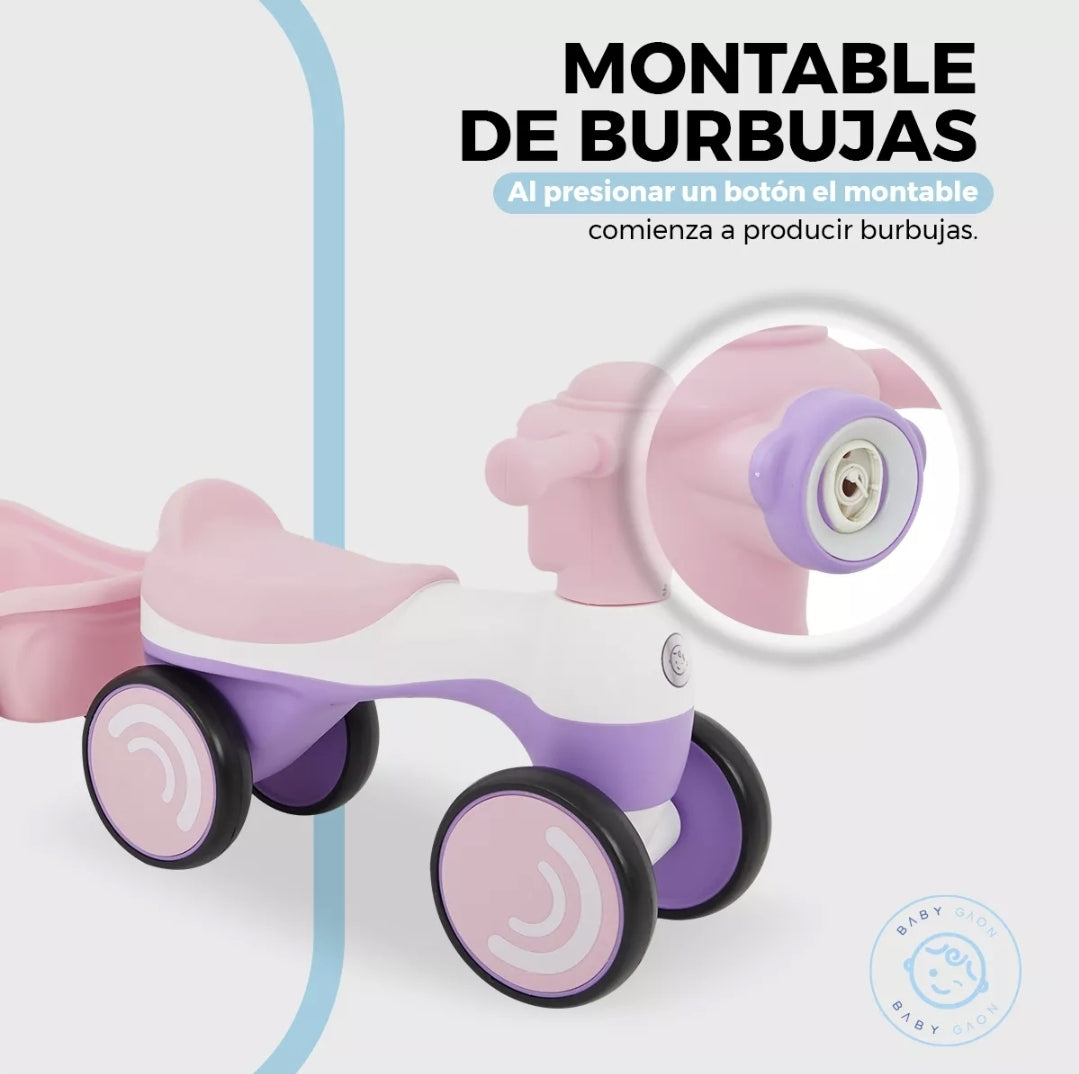 Carrito montable musical con Burbujas y Luz