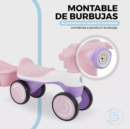 Carrito montable musical con Burbujas y Luz