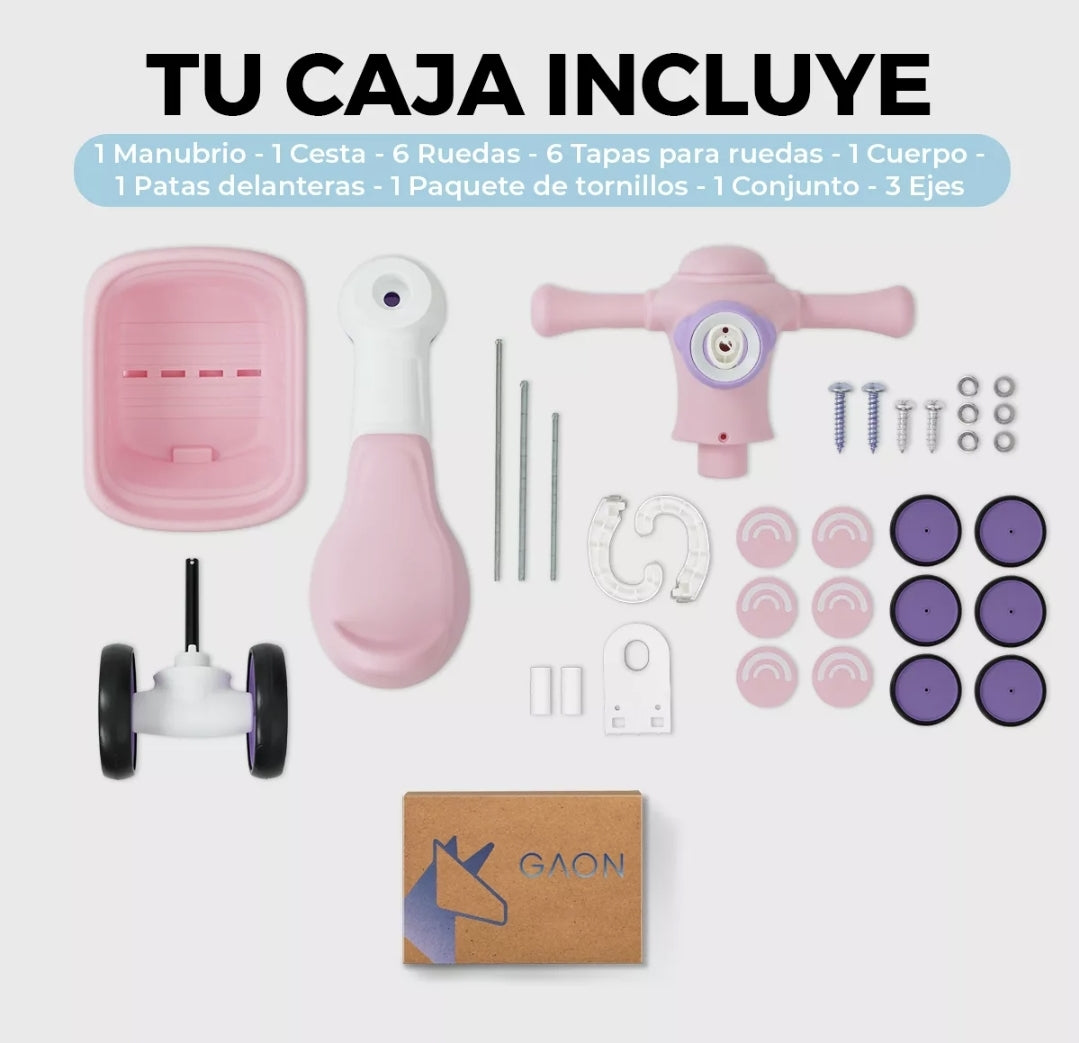 Carrito montable musical con Burbujas y Luz