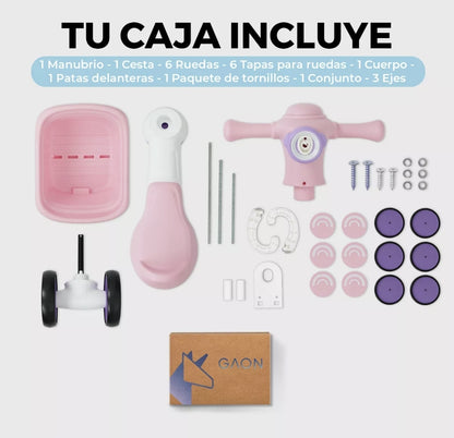 Carrito montable musical con Burbujas y Luz